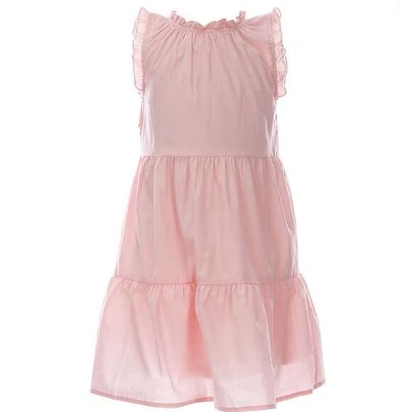 Copper Key pink ruffle dress knee length - Picture 1 of 4